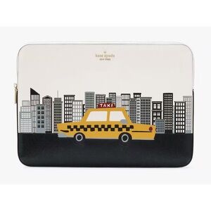 Kate Spade Yellow Taxi Cityscape Laptop Sleeve